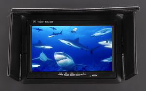 물고기 찾기 7 인치 컬러 모니터 수중 얼음 낚시 카메라 20m 케이블 2Pcs 화이트 LED 조명 얼음 낚시