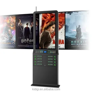 Mobile Phone Cabinet Charging Locker Charging Kiosk with 43' LCD advertising displayer Multi-grid charging fast charging