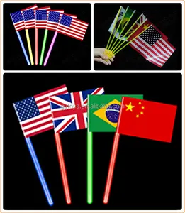 Glow Stick Hot Selling Colorful National Flag Glow Stick Light Stick For Concert
