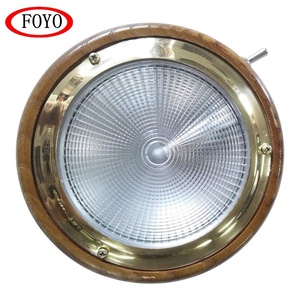 Lampe de <span class=keywords><strong>bateau</strong></span> Foyo Marine Lighting, éclairage de cabine, lumière de dôme intérieure, base en teck - Product Image 1