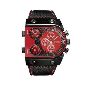 Top luxury Oulm Colorful Oulm 9315 orologi da <span class=keywords><strong>uomo</strong></span> tre movimento al quarzo cinturino in pelle <span class=keywords><strong>orologio</strong></span> da polso <span class=keywords><strong>analogico</strong></span>-<span class=keywords><strong>digitale</strong></span> - Product Image 3