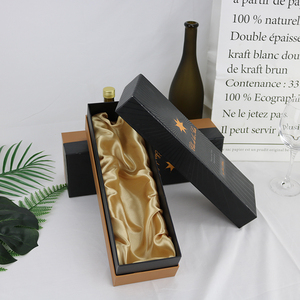 Negro de embalaje de regalo único de <span class=keywords><strong>vuelos</strong></span> de papel de cartón de caja de vino - Product Image 3