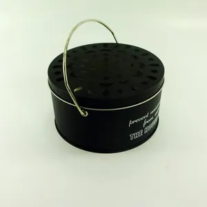 Hot Sale Metal Round Gift Tin Mosquito-Repellent Incense box Tin Can OEM