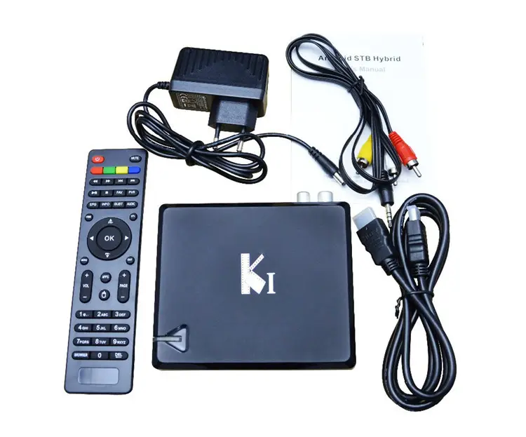 K1-T DVB T2 Android TV Box DVB-T2 Bộ Giải Mã Wifi + Ethernet Android 4.4 Thông Minh TV Box