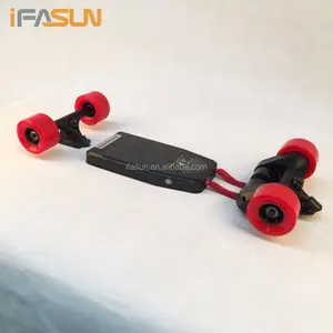 मिनी लोगो उच्च गति दोहरी मोटर कार्बन फाइबर LongBoard शॉपिंग मॉल गैर Foldable बिजली स्केटबोर्ड