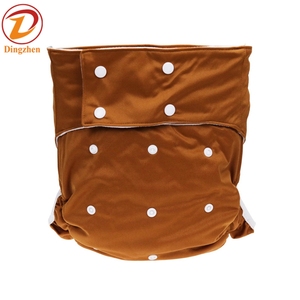 Couches lavables écologiques en coton imprimé <span class=keywords><strong>pour</strong></span> bébés, réutilisables, avec protection anti-fuites et boutons-pression ajustables - Product Image 4