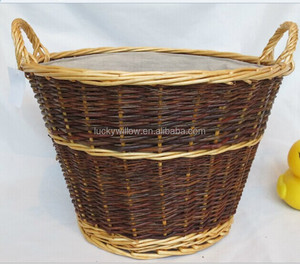 Fornitore della fabbrica della cina all'ingrosso salice log grande di stoccaggio cesti di stoccaggio per la frutta - Product Image 3