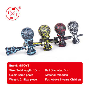 <span class=keywords><strong>Kendama</strong></span> ลูกบอลกีฬากลางแจ้งมืออาชีพผู้ใหญ่ไม้เคนดามะของเล่น - Product Image 4