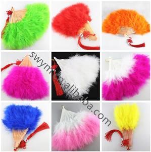 Venta al por mayor de baile de Turquía de los ventiladores <span class=keywords><strong>plegable</strong></span> encantadora <span class=keywords><strong>bailarina</strong></span> de Burlesque Marabou plumas VENTILADOR DE LA MANO - Product Image 6