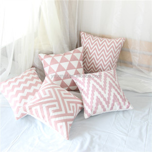 Housse de coussin <span class=keywords><strong>brodée</strong></span>, taie d'oreiller, avec motif géométrique, personnalisé - Product Image 4