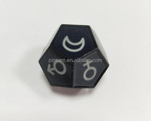 Juego de dados de Metal rápido, dados de color negro para juego de mesa - Product Image 5