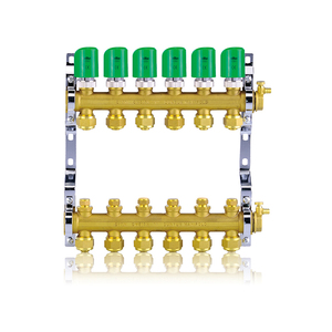 Zhejiang fabbrica di controllo manuale in ottone valvola collettore acqua DN25 in ottone <span class=keywords><strong>collettori</strong></span> 16mm Pex tubo <span class=keywords><strong>riscaldamento</strong></span> <span class=keywords><strong>pavimento</strong></span> Pex tubo - Product Image 6