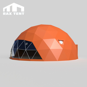 Estructuras fuertes cubierta de PVC marco de metal geodesica <span class=keywords><strong>domo</strong></span> de poliestireno glamping pods - Product Image 5