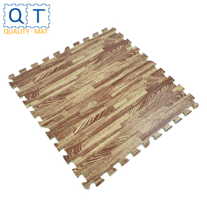 QT MAT Non-toxic Odorless Formamide Below 200PPM 24in X 24in 4pcs/set EVA <strong>Foam</strong> Wood Grain Floor Trade Show Mat <strong>Flooring</strong> - Product Image 3