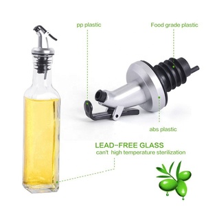 ขวดเปล่าใส่น้ำมันมะกอกขนาด8ออนซ์,ขวดแก้วสำหรับใส่ซีอิ๊วน้ำส้มสายชูพร้อมฝาปิดหัวฉีดและกรวยสเตนเลสขนาด250มล. - Product Image 4