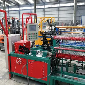 Fully Automatic Pvc Coated Wire Chain Link Fence Netting Machine For Making Playground Fence