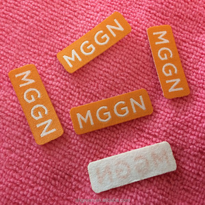 Laser cắt Damask dệt vải tag, quần áo dệt nhãn với góc tròn - Product Image 2