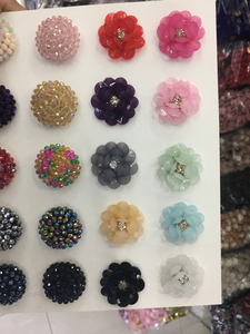<span class=keywords><strong>Handmade</strong></span> Hoa Các Bản vá lỗi thủy tinh/nhựa pha lê thạch quần áo đính cườm Sequins hoa - Product Image 3