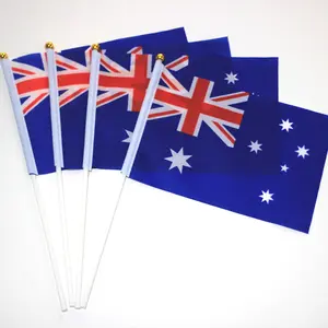 Handheld Australia Stick Flags Banner Australische National flagge auf Stick für Events Celebration