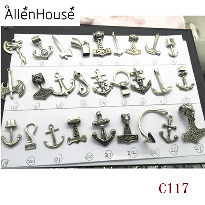 Wholesale DIY handmade jewelry accessories polished Stainless Steel Silver anchor fishhook clasps closure for Paracord bracelets