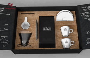 Thiết Kế Tùy Chỉnh Matte Hộp Đen Bao Bì Với Ấm Trà/Coffe Cup/Món Ăn Cho Đồ Dùng Cà Phê Hộp Bao Bì - Product Image 3