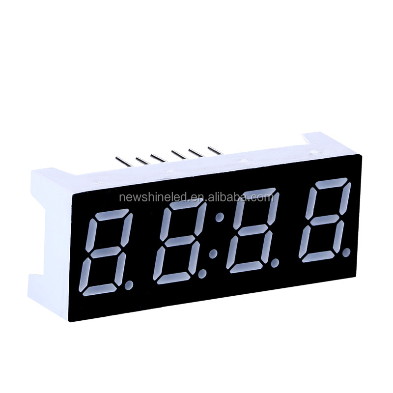 0.36 inch Tinh Khiết Màu Xanh 4 chữ số 7 đoạn hiển thị cho led kỹ thuật số 7 segment clock hiển thị