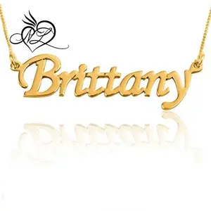 Personnaliser N'importe Quel Nom Pendentif Collier, 24 K Or Plaqué-Nom Collier - Product Image 1