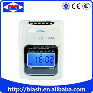 de registrador de tiempo de asistencia/máquina de tarjetas perforadas con función de trabajar horas extraordinarias - Product Image 1