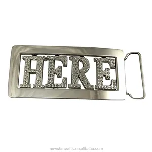 Personalized Chrome Custom Name Plate Belt Buckle