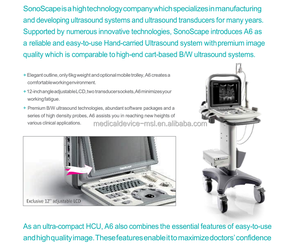 เครื่องอัลตราซาวด์สีแบบพกพา <span class=keywords><strong>Sonoscape</strong></span> A6 พร้อมใบรับรองระดับสากล - Product Image 3