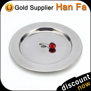 Plateau de service rond en acier inoxydable <span class=keywords><strong>miroir</strong></span> de qualité supérieure, durable, écologique, de style thaïlandais, disponible en plusieurs tailles, idéal pour le camping - Product Image 6