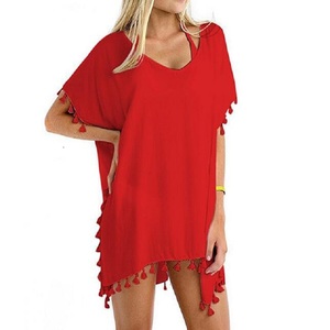 Wholesale Sexy Women Beach Swimsuit Cover up Tassel Bikini Swimwear <strong>Sarong</strong> <strong>Wrap</strong> - Product Image 3