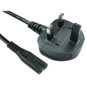 Bs Power Cord Uk 3 Pin Plug To Iec320 C7 Power Cord With Figure 8 Plug Power Extension Cords