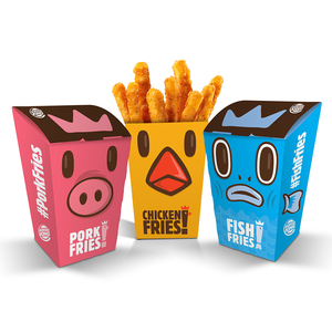 Caja de Papel para Papas <span class=keywords><strong>Fritas</strong></span> de Comida Rápida - Product Image 1