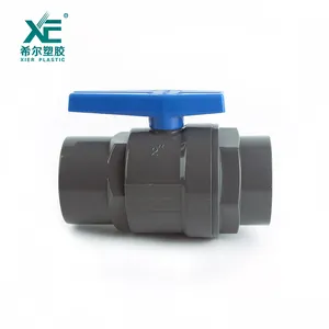 Pvc Plastic All Valve High Quality Plastic Blue Handle 1/2"-2" Pvc 2 Pieces Ball Valve