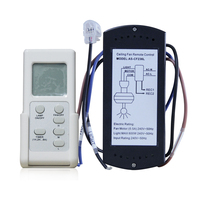 Ventilateur de plafond à infrarouge avec écran LCD, Kit de télécommande, contrôleur de lampe, v