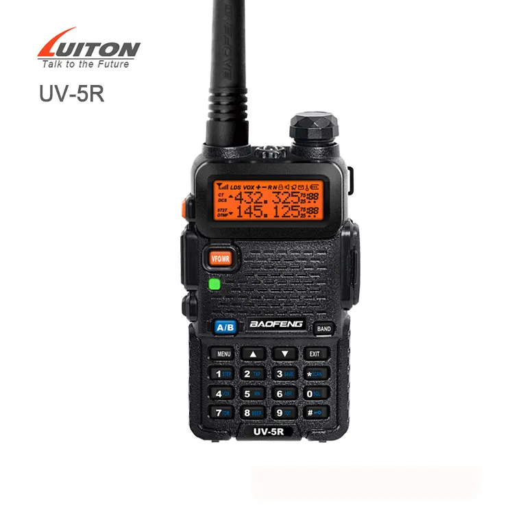 Baofeng UV-5R Walkie Talkie 5 W 128CH UHF + VHF Transceiver HF Ham Radio Amatoriale Portatile Radio Bidirezionale