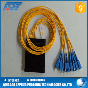 Equipos de comunicación óptica 1x8 ABS caja PLC splitter FC/SC/ST/LC/LC de fibra óptica conectores - Product Image 1