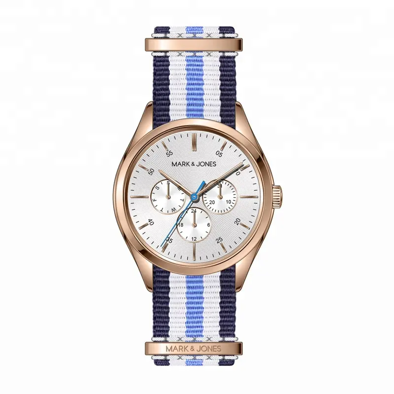 HS-3015 Amazon ที่กำหนดเองยี่ห้อแฟชั่นการออกแบบนาฬิกาโลโก้ที่กำหนดเองสายรัดไนล่อนโครโนกราฟแบรนด์นาฬิกาสำหรับผู้ชาย