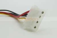 Komputer HDD SATA 15 Pin Pria 4 Pin PC IDE Kabel Adaptor Wanita