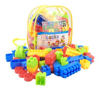 Bolsa de 100 Piezas de Bloques de Construcción Grandes de Plástico Educativos Clásicos para Niños
