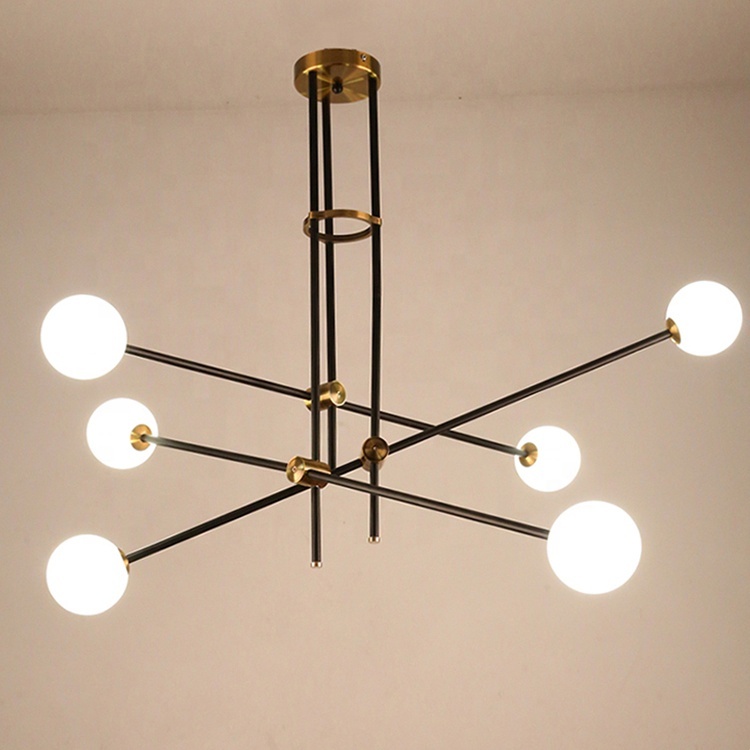 Black living room linear tiered designers modern led wrought iron chandelier