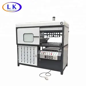 Semi-automatic single station plastic blister vacuum forming machine for food box