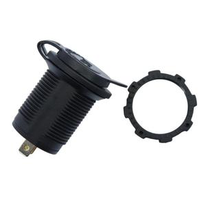 New Black 12-24V Motor USB Port Car Cigarette Lighter <strong>Socket</strong> Splitter <strong>Charger</strong> with LED - Product Image 5