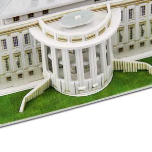 Puzzle 3D pour adultes-Kit de modèle de construction de maison blanche, modèle de construction éducatif scientifique, <span class=keywords><strong>cadeau</strong></span> d'anniversaire idéal - Product Image 6