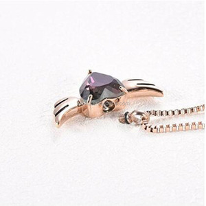 Angolo Ala Cremazione Urna di Vetro Dei Monili Del Cuore Pendente Della Collana Memoriale Regalo Per Il <span class=keywords><strong>Mio</strong></span> Migliore <span class=keywords><strong>Amico</strong></span> - Product Image 3