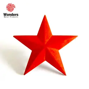 red star charm red metal star pin red star