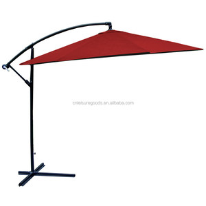 Uplion-Sombrilla voladiza para exteriores de calidad, sombrilla de metal compensada para jardín de 3m con marco de acero resistente al agua, muebles de exterior - Product Image 5