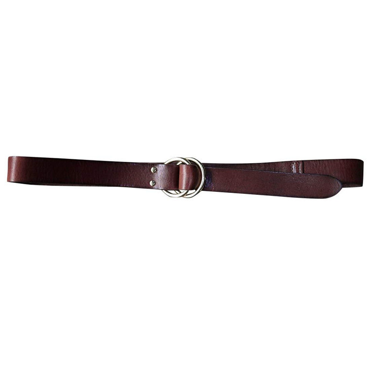 Ceinture En Tissu Noir 110cm à Double Anneau - Style Militaire, Largeur 4cm, Occasion Très Bon état