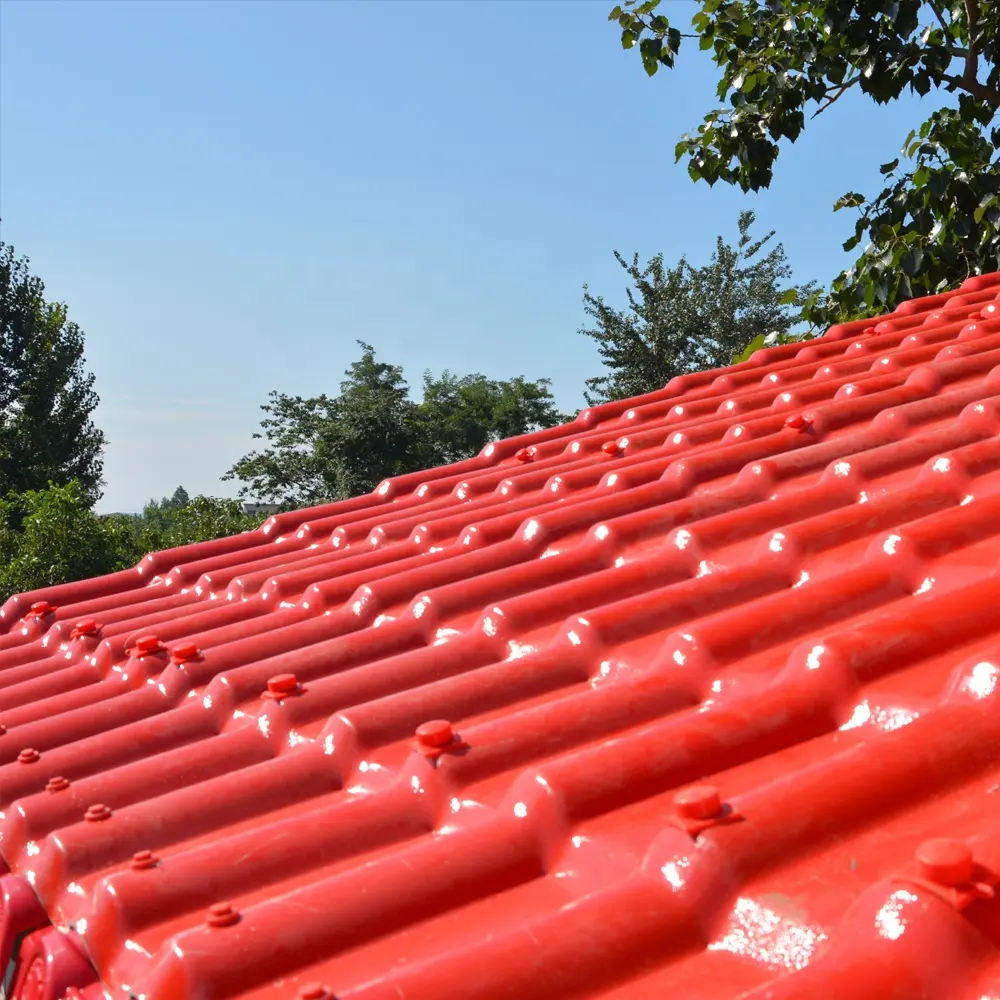 Waterproof light weight pvc roofing strong toughness spanish style asa pvc roof shset